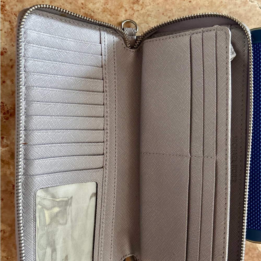 Michael Kors Lavender Saffiano Zip-Around Wallet - Picture 7 of 8